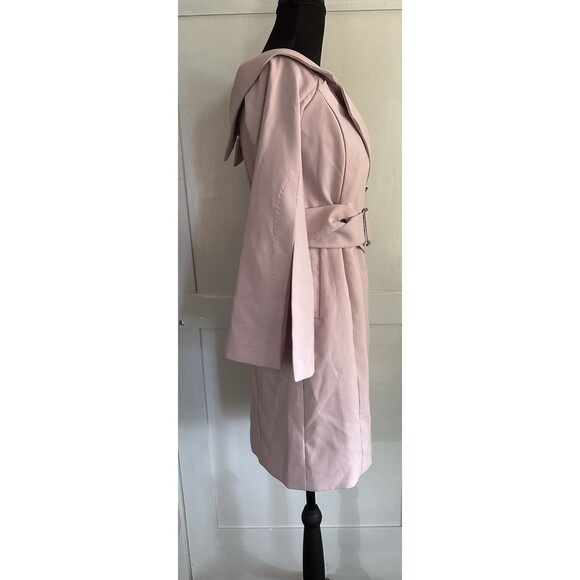 Elliatt Pink Off Shoulder Belted Trench Coat Style Dress w/wire Bodice Size S - Picture 2 of 9
